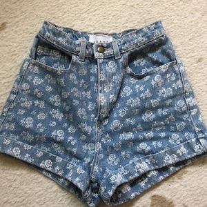 Floral American Apparel Shorts